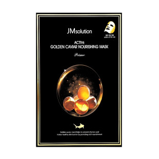 Тканинна маска для обличчя з ікрою JMSOLUTION ACTIVE GOLDEN CAVIAR NOURISHING MASK